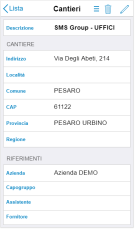 Anagrafica Cantieri Mobile